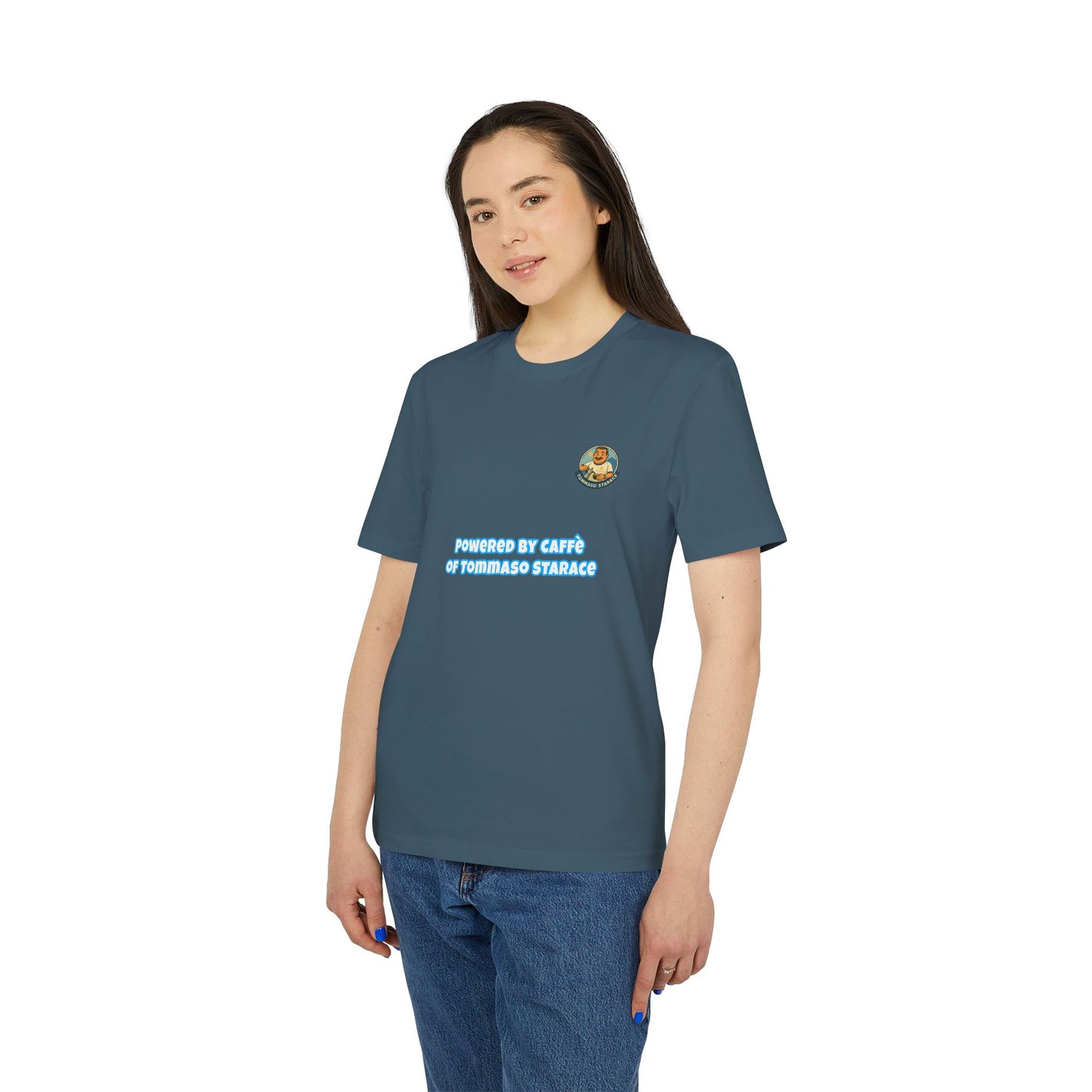 T-Shirt Unisex “Powered by Caffè” – Cartoon