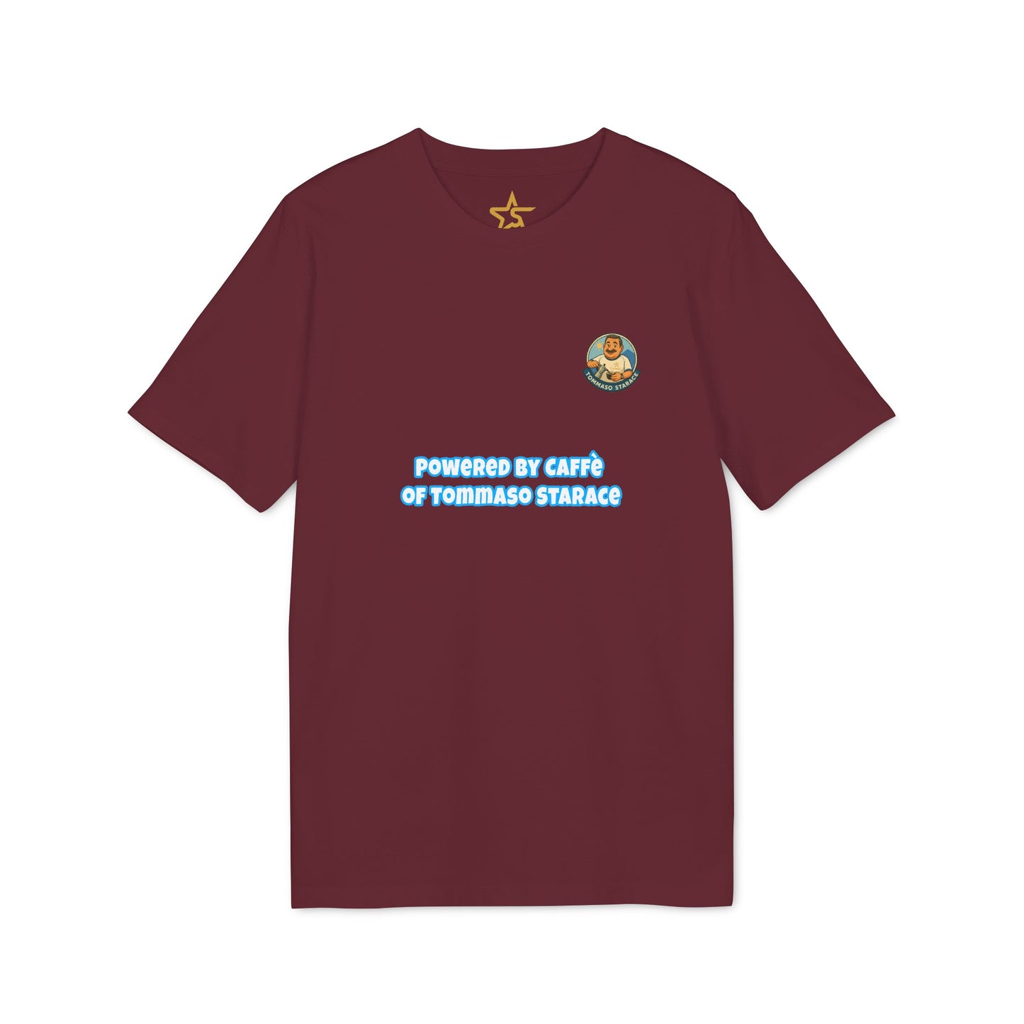 T-Shirt Unisex “Powered by Caffè” – Cartoon