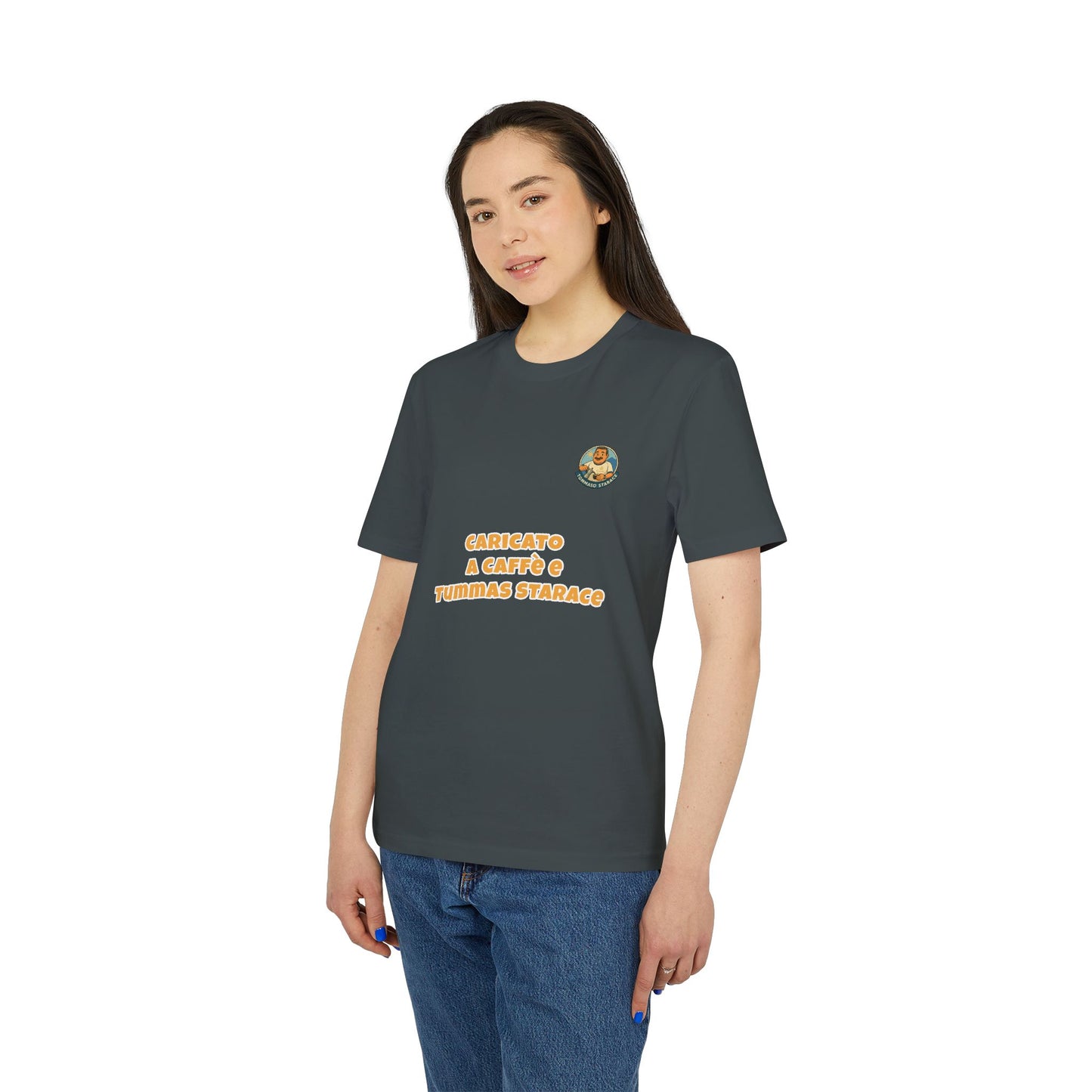 T-Shirt Unisex “Caricato a Caffè” - Cartoon