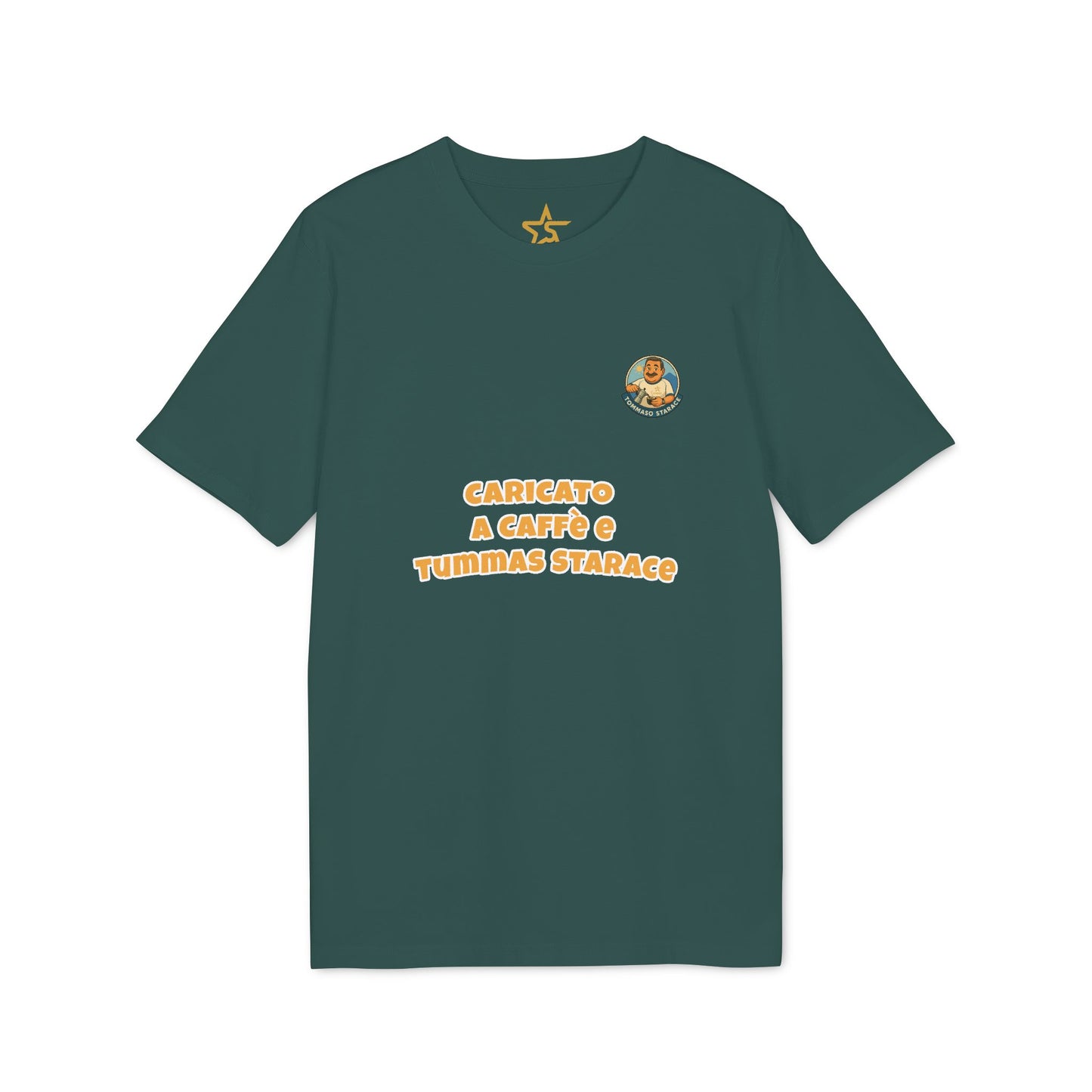 T-Shirt Unisex “Caricato a Caffè” - Cartoon