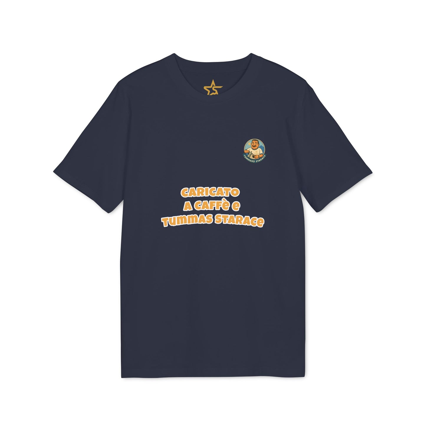 T-Shirt Unisex “Caricato a Caffè” - Cartoon