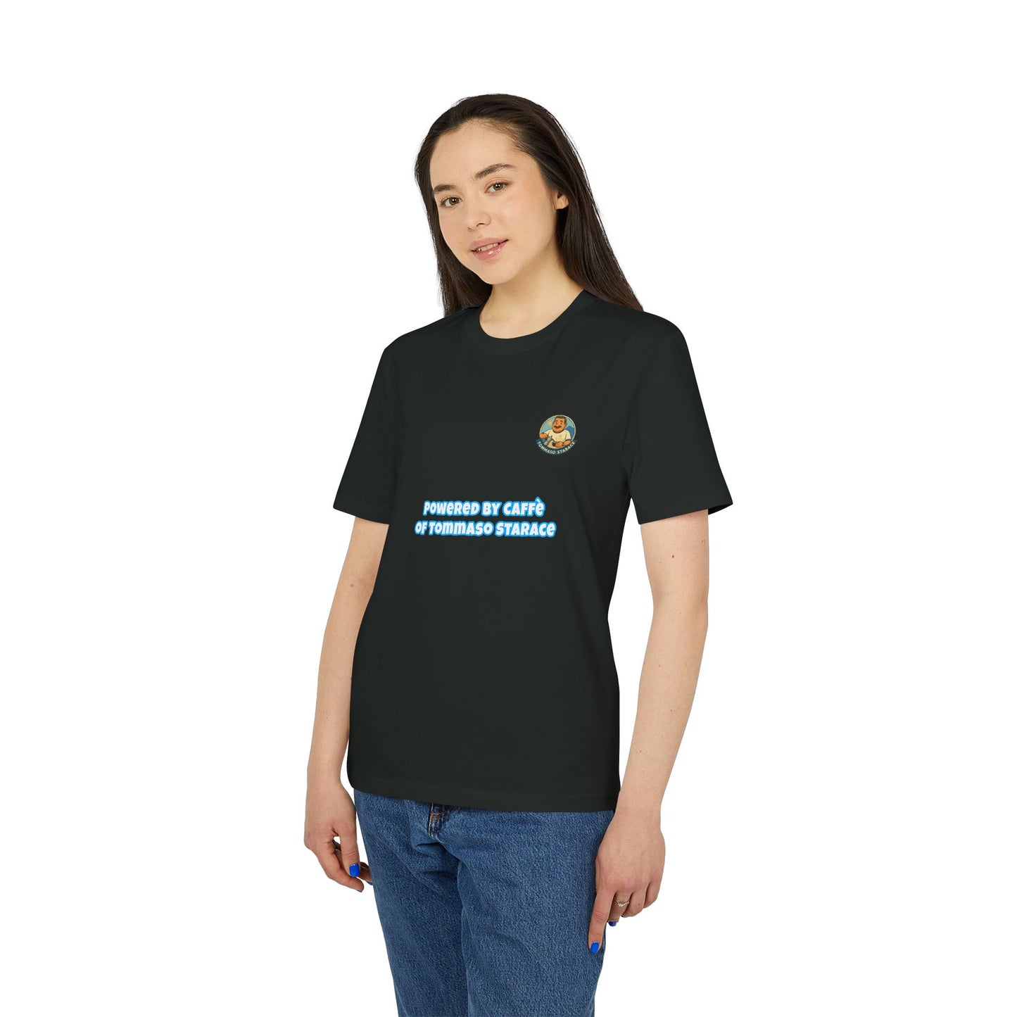 T-Shirt Unisex “Powered by Caffè” – Cartoon