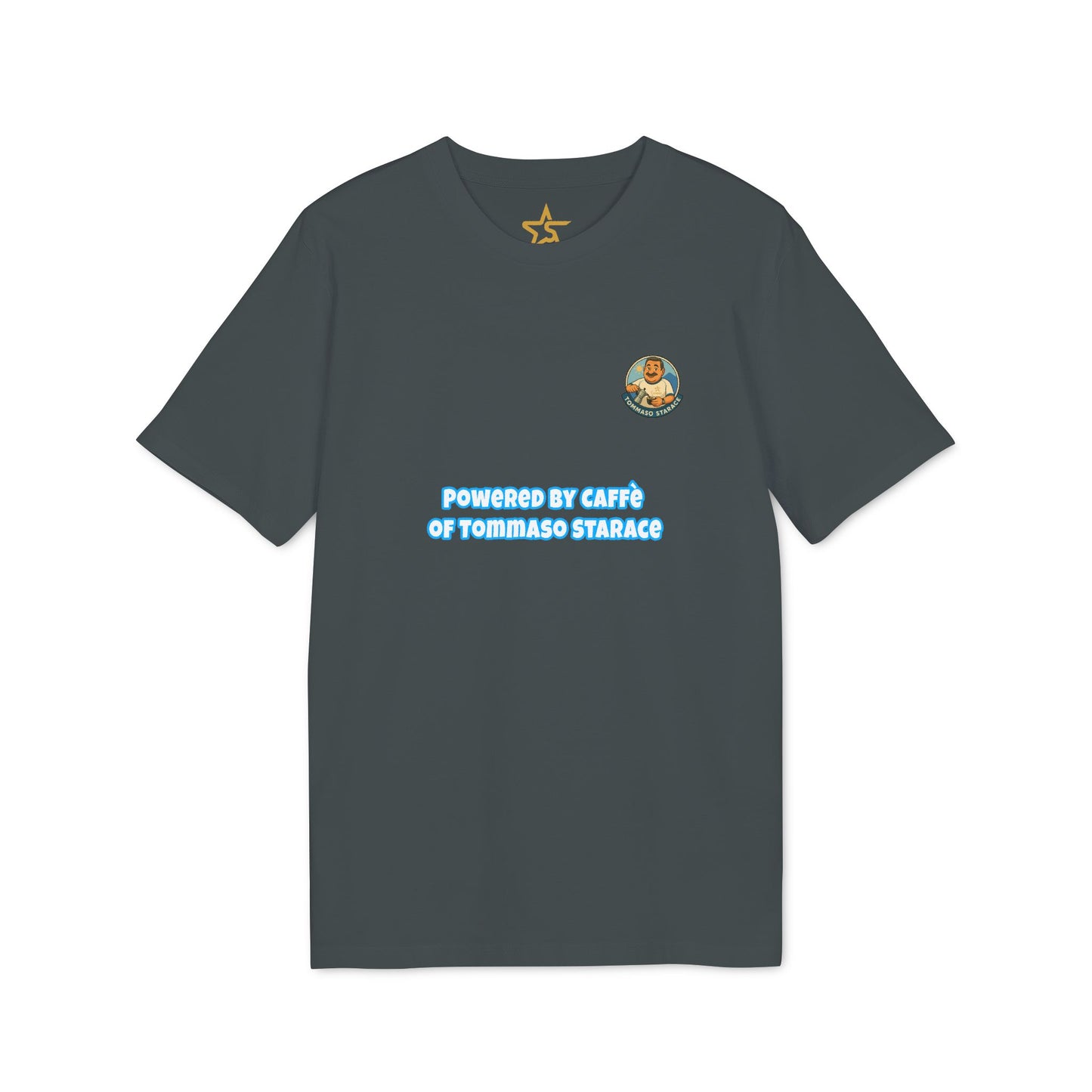 T-Shirt Unisex “Powered by Caffè” – Cartoon