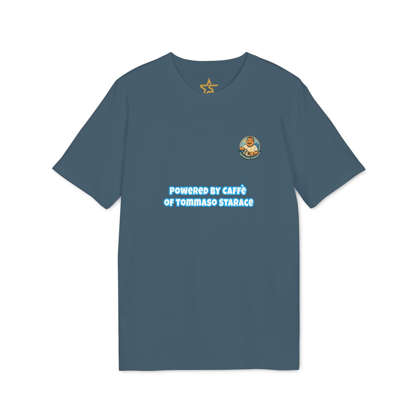 T-Shirt Unisex “Powered by Caffè” – Cartoon
