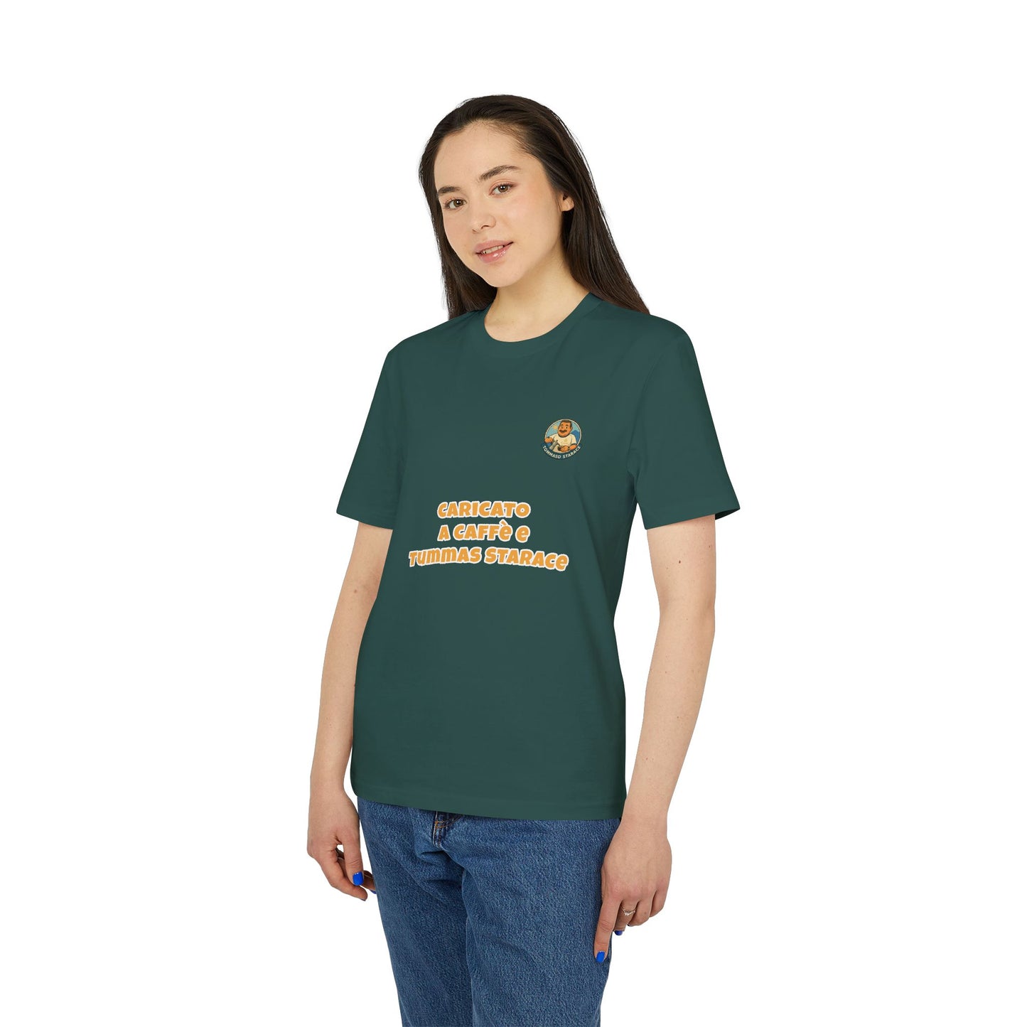 T-Shirt Unisex “Caricato a Caffè” - Cartoon