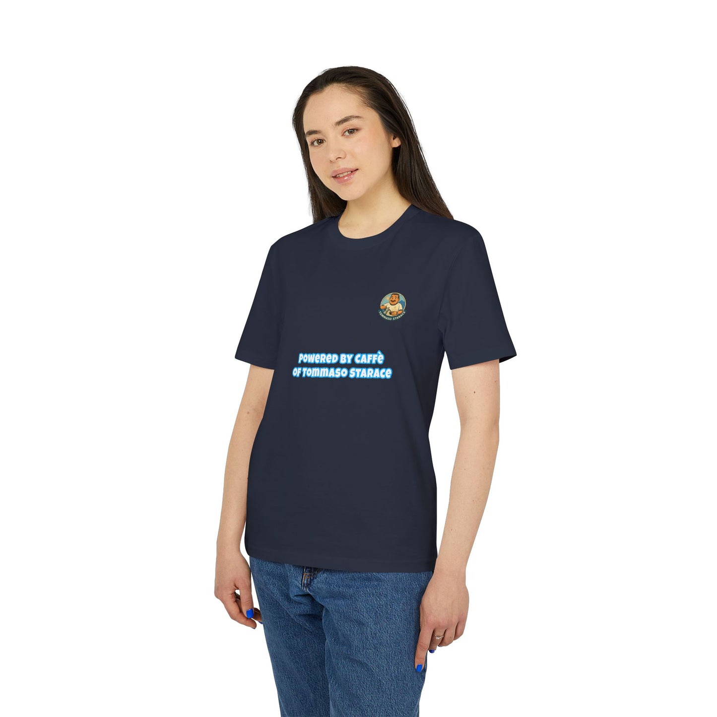 T-Shirt Unisex “Powered by Caffè” – Cartoon
