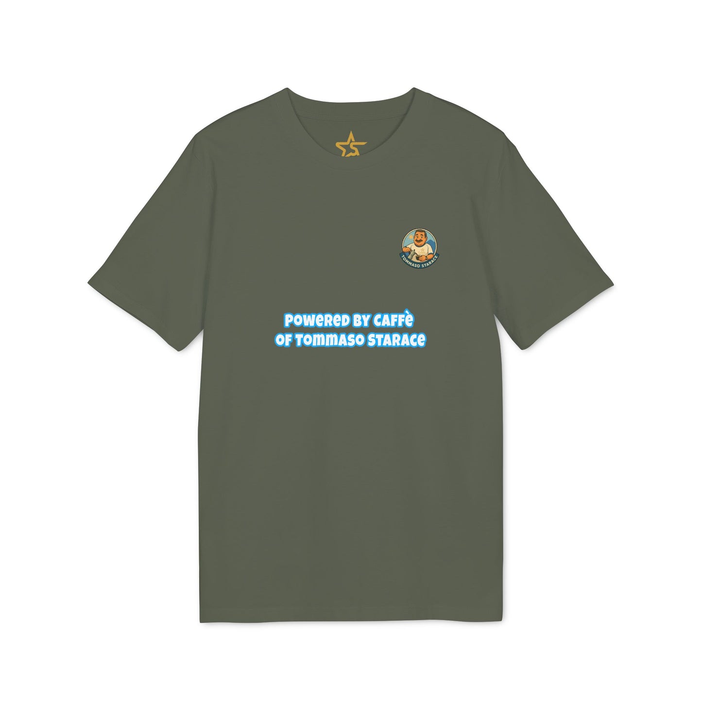 T-Shirt Unisex “Powered by Caffè” – Cartoon