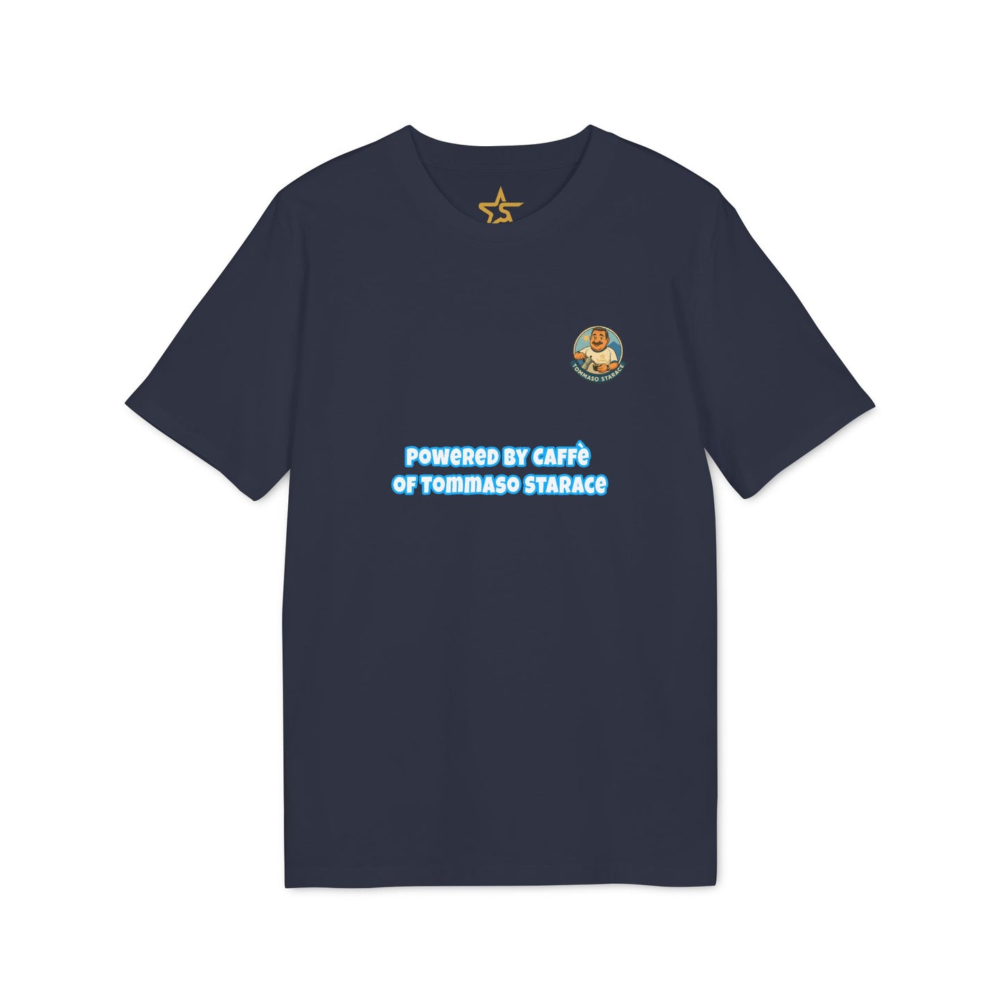 T-Shirt Unisex “Powered by Caffè” – Cartoon