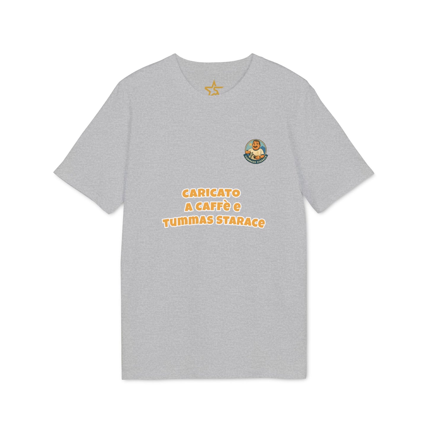 T-Shirt Unisex “Caricato a Caffè” - Cartoon